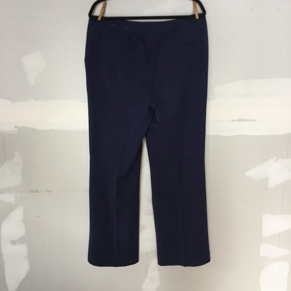 EUC Chico's So Slimming Bootcut Navy Blue Pants Career Trousers Size 2R (12) - Picture 3 of 5